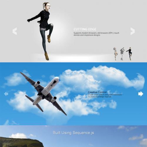 jquery sequence slide6款时尚的图片滑动幻灯片切换效果代码