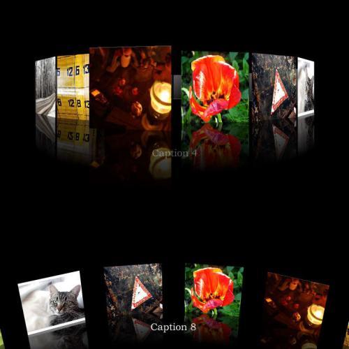 flash xml 3D个人相册图片banner动感展示特效代码