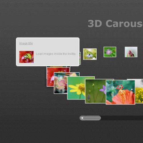 jquery幻灯片插件带滚动条的圆形立体图片旋转滚动效果代码