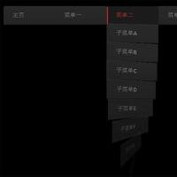 css3导航菜单鼠标滑过特效下拉菜单翻转动画特效代码