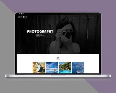 个人写真景摄影旅游工作室pbootcms网站源码自适应手机端