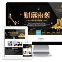 响应式金融理财管理公司网站模板多城市分站建站源码系统商业5137