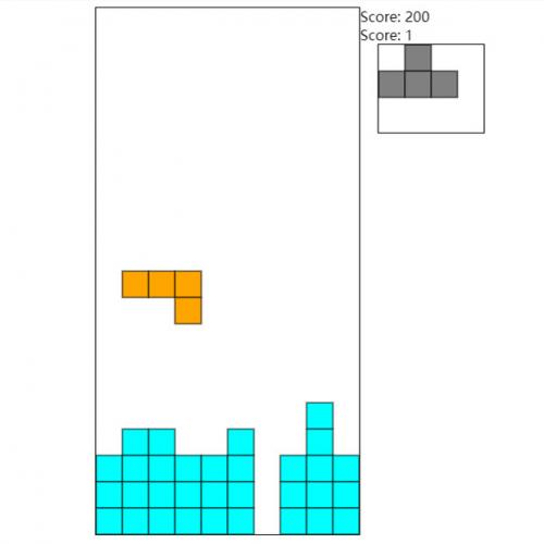 俄罗斯方块小游戏源码 HTML俄罗斯方块网页游戏源码