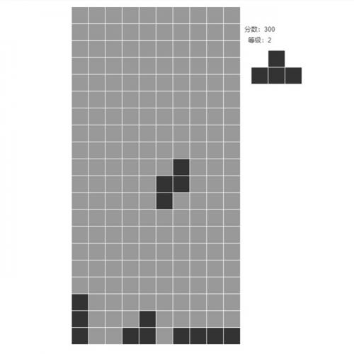 JavaScript俄罗斯方块游戏源码 HTML俄罗斯方块网页小游戏源码