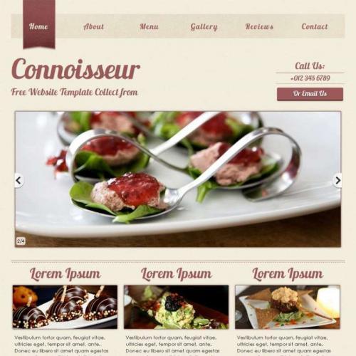 国外餐饮网站模板下载 国外美食网页模板素材html整站下载