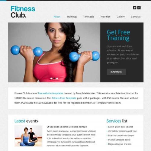 国外健身运动网站模板下载 简洁的健身锻炼网页源码html下载
