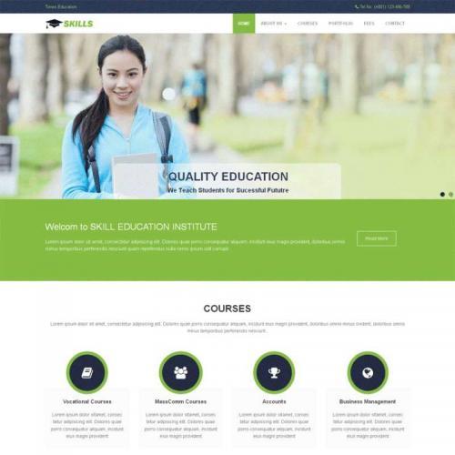 绿色简洁的出国留学公司网站静态模板HTML源码下载