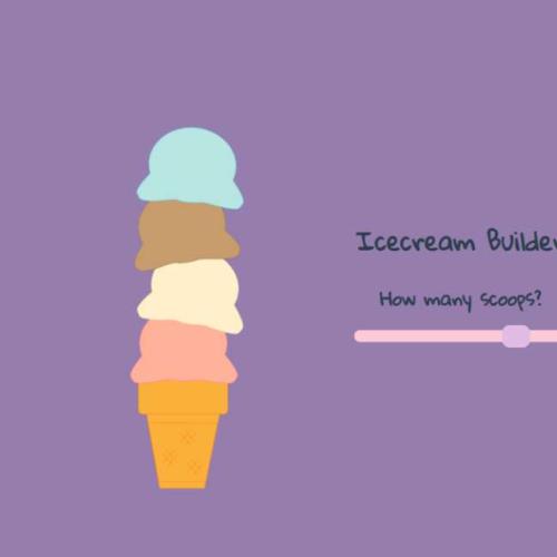 冰淇淋叠加动画模板下载，精美的冰淇淋网页设计模板素材代码