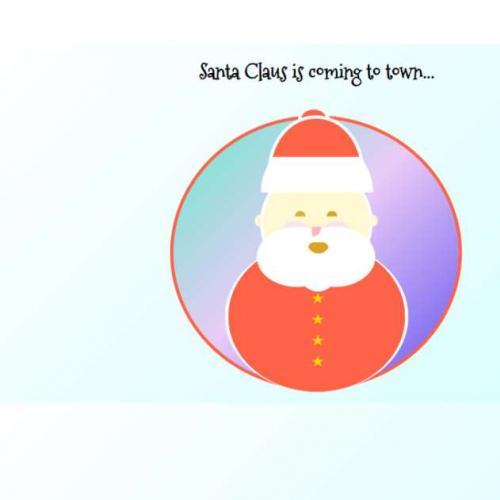 圣诞老人动画模板下载，简单的html动画效果代码